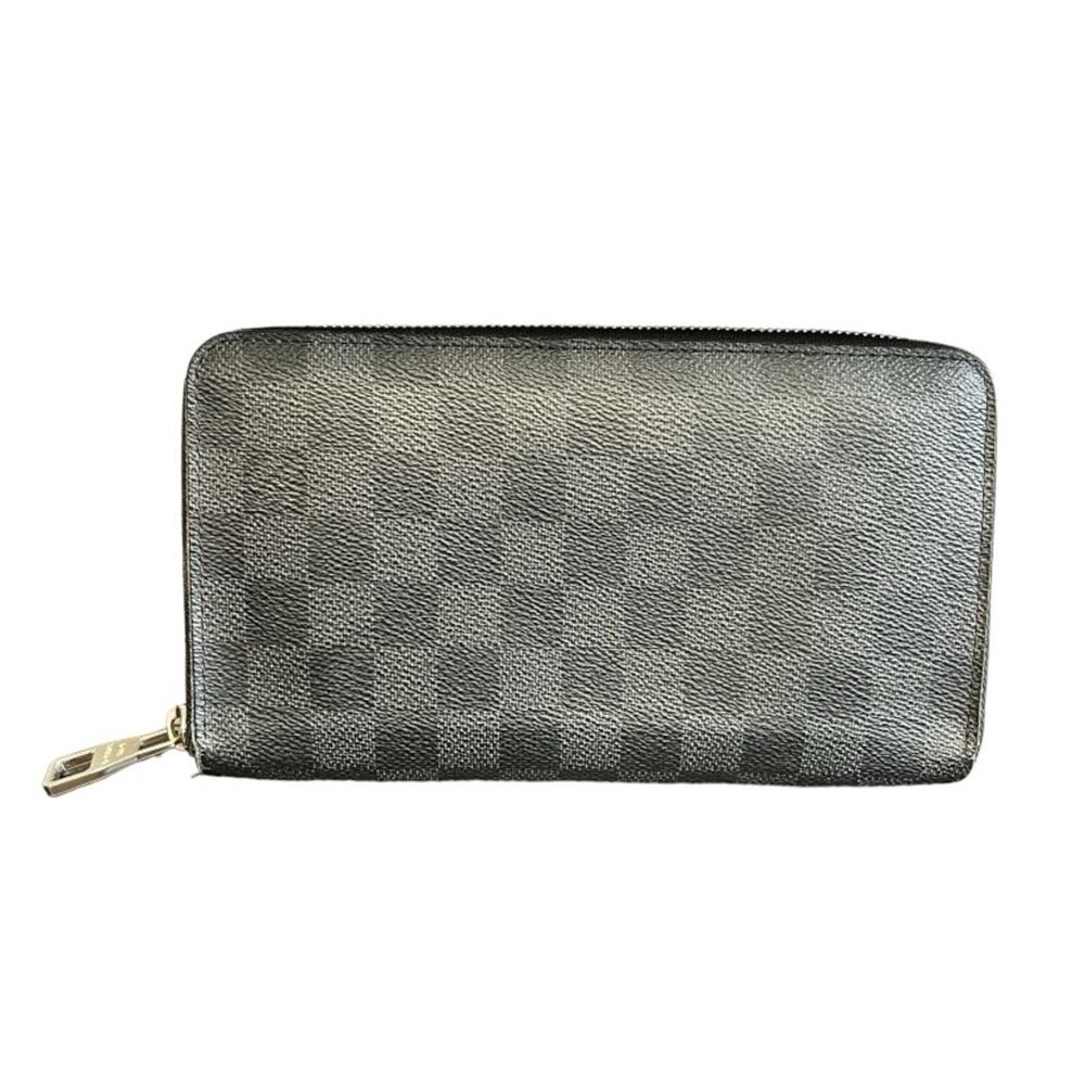 Louis Vuitton Damier Graphite Organizer Zippy Wallet Black Gray - Picture 2 of 9